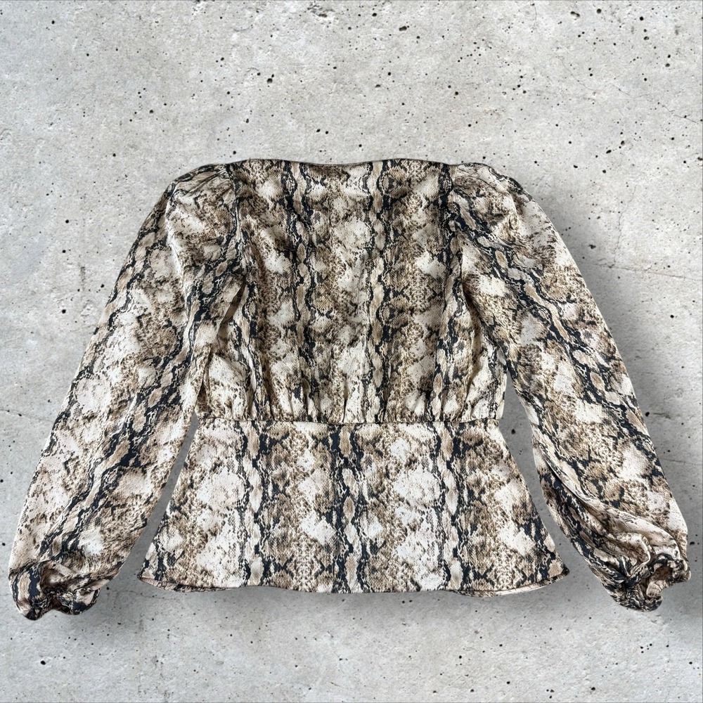 Ronny Kobo Lorie Python Snake Patterned Satin Lon… - image 5